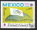 Stamps Yemen -  Juegos Olímpicos de Verano , México 1968