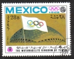 Stamps Yemen -  Juegos Olímpicos de Verano , México 1968