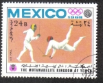 Sellos de Asia - Yemen -  Juegos Olímpicos de Verano , México 1968