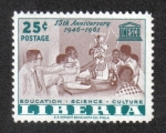 Stamps Liberia -  Unesco