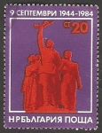 Sellos de Europa - Bulgaria -  2858 - 40 Anivº de la Revolución socialista