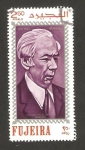 Stamps United Arab Emirates -  Fujeira - Theodor Heuss, presidente