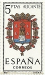 Stamps Spain -  ESCUDOS DE CAPITAL DE PROVINCIA. GRUPO I. Nº 3. ALACANT. EDIFIL 1408