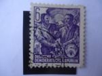 Stamps Germany -  Alemania DDR- Serie Trabajadores.