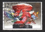 Stamps United Kingdom -  'Christmas Post' (pillar-box)