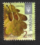 Stamps : Europe : Ukraine :  English Oak - Quercus robur