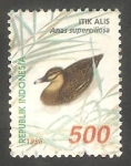 Stamps Indonesia -  1653 - Pato anas superciliosa