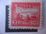 Stamps : Asia : China :  China Oriental-Tren de Vapor.Emisiones Regionales