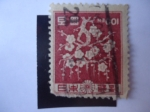 Stamps : Asia : Japan :  Flora.
