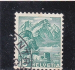 Stamps : Europe : Switzerland :  paisaje alpino