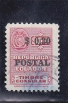 Sellos de America - Ecuador -  timbre consular