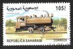 Sellos de Africa - Marruecos -  Locomotoras