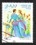 Stamps Morocco -  Centenario Muerte de José Zorrilla