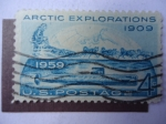 Stamps United States -  Exploraciones Articas 1909.