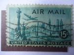 Stamps United States -  Estatua La Libertad-Vista de Nueva York - S/usa.C35.