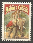 Stamps America - United States -  Cartel de Circo, El Circo, elefante