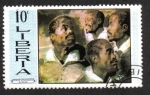 Stamps : Africa : Liberia :  Rubens : Heads of Negroes