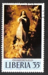 Stamps Liberia -   Murillo : The Conception