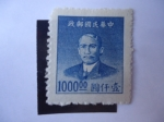 Sellos del Mundo : Asia : China : Sun Yat-Sen  (1866-1925)-Primer Presidente de China- China-Imperio y república-Revolucionario y polí