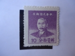 Sellos del Mundo : Asia : China : Sun Yat-Sen  (1866-1925)-Primer Presidente de China- China-Imperio y república-Revolucionario y polí