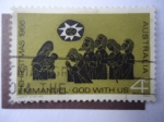 Sellos de Oceania - Australia -  Christmas 1966 - Emmanuel-God with US