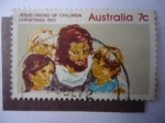 Stamps Armenia -  Chiristmas 1972 - Jesus Friend of Children. Jesús Amigo de los Niños. Navidad 1972.