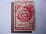 Stamps Australia -  Rotary International 1905-1955 - International Understanding.