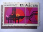 Stamps Australia -  National Development-Oil y Natural Gas.