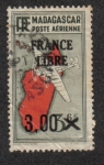 Stamps : Africa : Madagascar :  Red Card (France Libre).