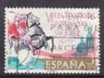Stamps Spain -  VII cent. patronazgo de San Jorge