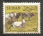 Stamps Africa - Sudan -  151 - Vacas