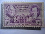 Stamps United States -  Sam Hoston y Stephen Austin - The Alamo, San Antonio. 