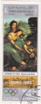 Stamps Yemen -  mujeres y niño-Leonard de Vinci