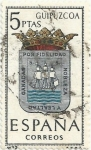 Stamps Spain -  ESCUDOS DE CAPITAL DE PROVINCIA. GRUPO II. Nº 22 GIPUZKOA (DONOSTIA). EDIFIL 1490