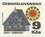 Stamps Czechoslovakia -  ARQUITECTURA TRADICIONAL. TURNOV, CHEQUIA. YVERT CS 1838