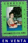 Stamps El Salvador -  EL SALVADOR Hagamos feliz al niño 50 aéreo (2)
