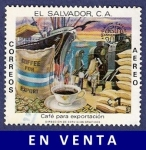 Stamps El Salvador -  EL SALVADOR Café para exportación 1 (2)