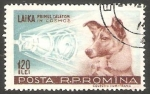 Sellos de Europa - Rumania -  550 - Laika, primer perro en el Cosmos