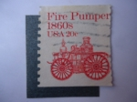 Sellos de America - Estados Unidos -  Fire Pumper 1860s - S/1908.