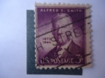 Stamps United States -  Alfred E. Smith 1873-1944. (Político)