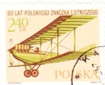 Stamps Poland -  avión 