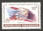 Stamps : Africa : Rwanda :  Centº de la Unión Internacional de Telecomunicaciones