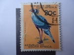 Sellos del Mundo : Africa : Sudfrica : Fauna: Sekaetarisvoel.