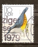 Stamps Germany -  Los pájaros cantores-Trepadores (DDR).