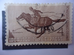 Stamps United States -  Pony Express 1860-1960