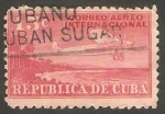Stamps Cuba -   6 - Avión sobrevolando la costa