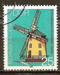 Stamps Germany -  Los molinos de viento. Dresden-Gohlis (DDR).