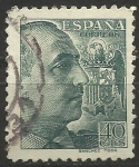 Stamps Spain -  870 - General Franco