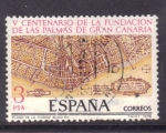 Stamps Spain -  V cent. fundación Las Palmas de Gran Canaria