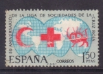 Stamps Spain -  50 anivº liga de sociedades Cruz Roja